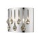 Z-Lite Oberon 2 Light Wall Sconce, Chrome+ Crystal 453R2S-CH - alternate 2